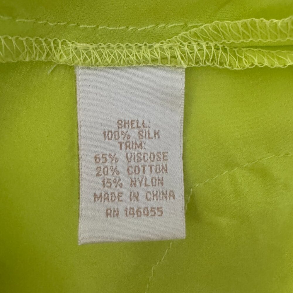 Gold Hawk Coco Lace Silk Cami Lime NWT, Size M - Picture 15 of 16